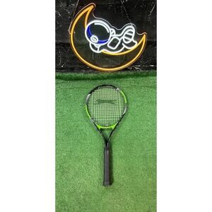 Slazenger XCEL 1.5 Tennis Racquet Head Size 110 Grip 4 1/2 Green Black